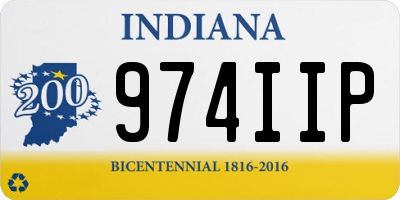 IN license plate 974IIP