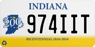 IN license plate 974IIT