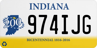 IN license plate 974IJG