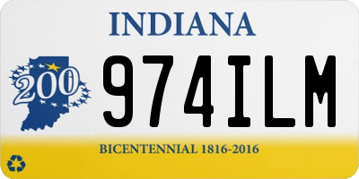 IN license plate 974ILM