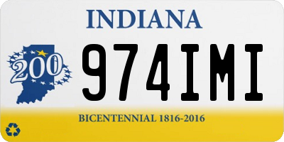IN license plate 974IMI
