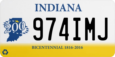 IN license plate 974IMJ
