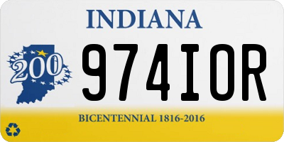 IN license plate 974IOR