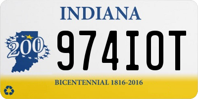 IN license plate 974IOT