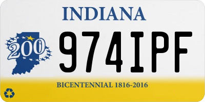 IN license plate 974IPF