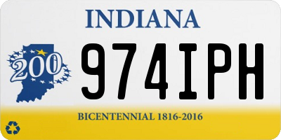 IN license plate 974IPH