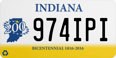 IN license plate 974IPI