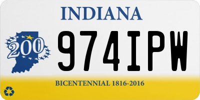 IN license plate 974IPW