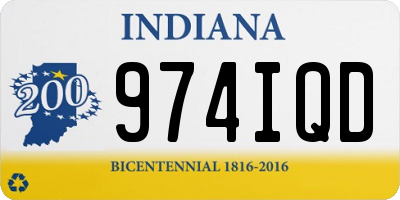 IN license plate 974IQD