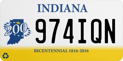 IN license plate 974IQN