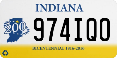 IN license plate 974IQO