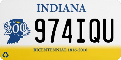 IN license plate 974IQU