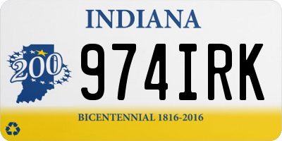 IN license plate 974IRK