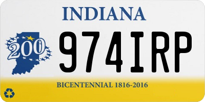 IN license plate 974IRP