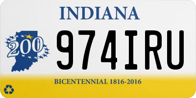 IN license plate 974IRU