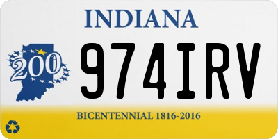 IN license plate 974IRV