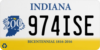 IN license plate 974ISE