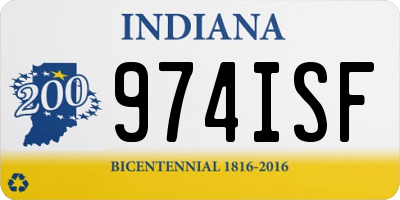 IN license plate 974ISF