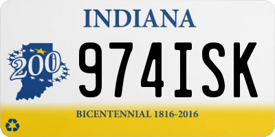 IN license plate 974ISK