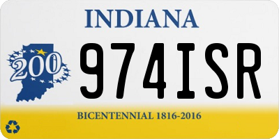 IN license plate 974ISR
