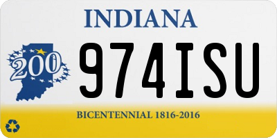 IN license plate 974ISU