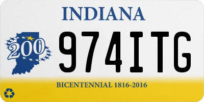 IN license plate 974ITG