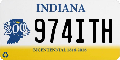 IN license plate 974ITH