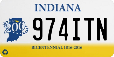 IN license plate 974ITN