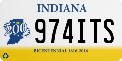IN license plate 974ITS