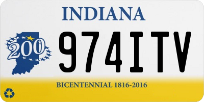 IN license plate 974ITV
