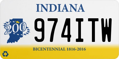 IN license plate 974ITW