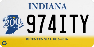IN license plate 974ITY