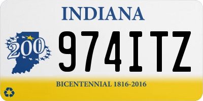 IN license plate 974ITZ