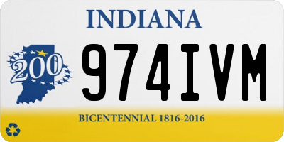IN license plate 974IVM