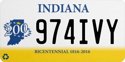 IN license plate 974IVY