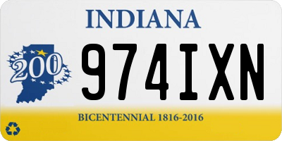 IN license plate 974IXN