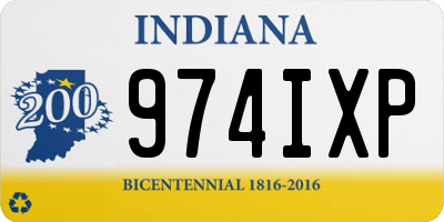 IN license plate 974IXP