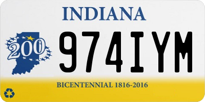 IN license plate 974IYM