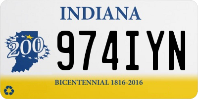 IN license plate 974IYN