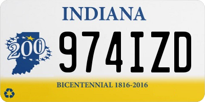 IN license plate 974IZD