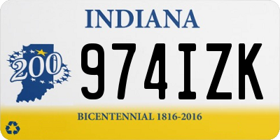 IN license plate 974IZK