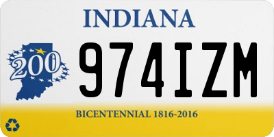 IN license plate 974IZM