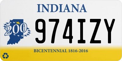 IN license plate 974IZY