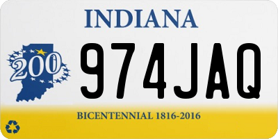 IN license plate 974JAQ