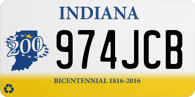 IN license plate 974JCB