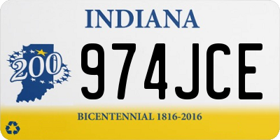 IN license plate 974JCE