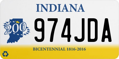 IN license plate 974JDA
