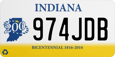 IN license plate 974JDB