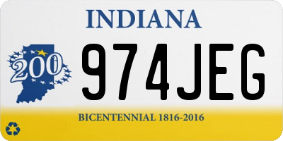 IN license plate 974JEG