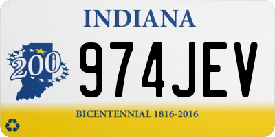 IN license plate 974JEV